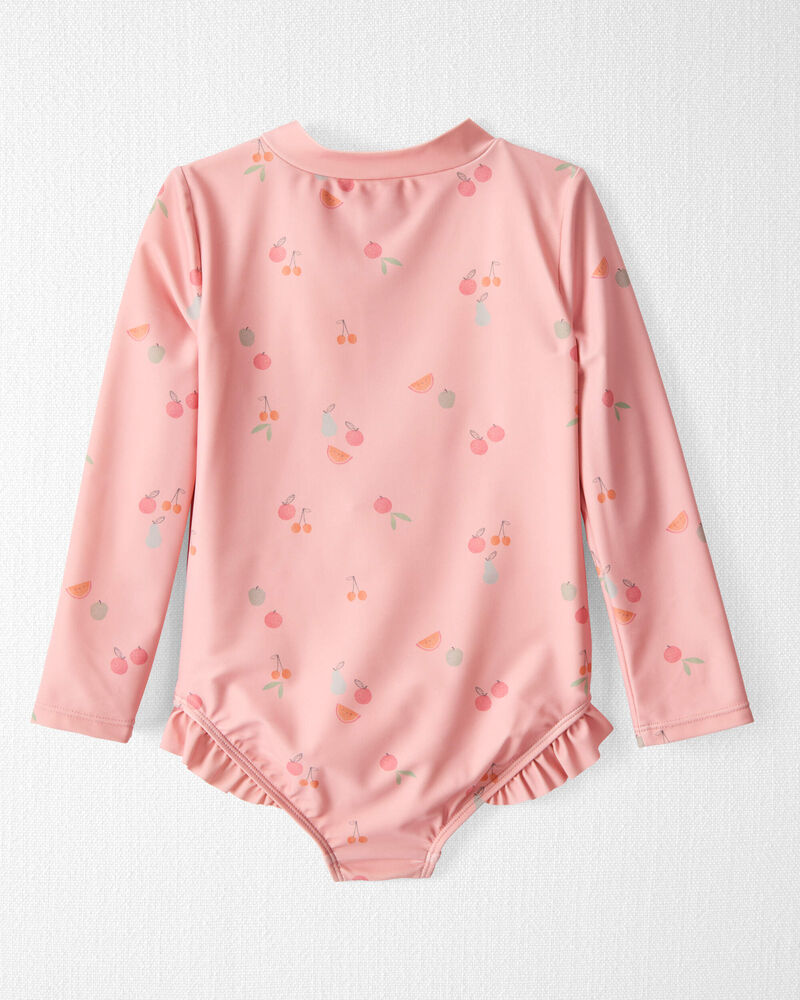 Toddler Girl Recycled Ruffle Swimsuit, image 2 of 4 slides