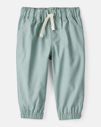 Baby Boy 2-Piece Plaid Cotton Long-Sleeve Tee & Pant Set - Brown/Green, 