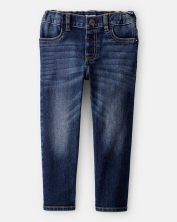 Toddler Dark Blue Wash Classic Jeans, 