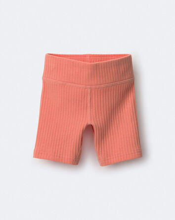 Toddler Girl Brooklyn Bike Shorts - Coral, 