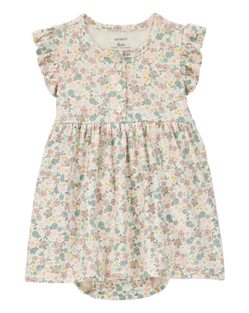 Baby 2-Piece Floral Dress Cardigan Set, 