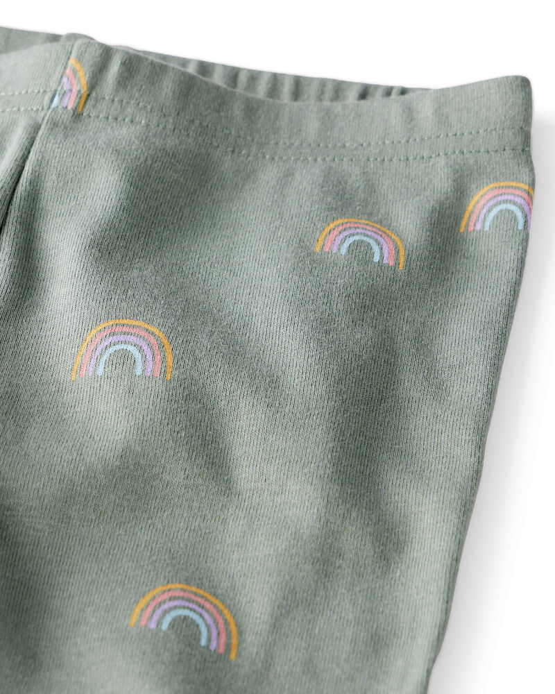 Toddler Organic Cotton Pajamas in Magical Rainbow Print, image 2 of 4 slides