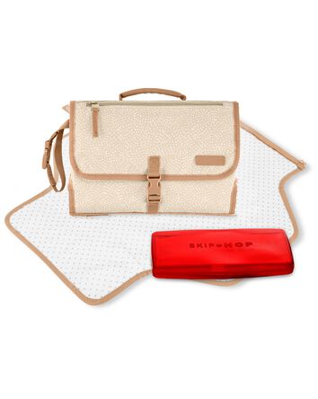Pronto Signature Changing Station - Beige Swirl Dot, 