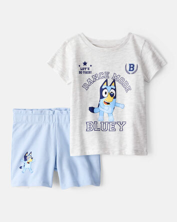 Baby Girl 2-Piece "Dance Mode" Bluey Outfit Set , 