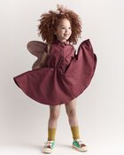Toddler Girl Avenue Twirl&trade; Dress - Burgundy, image 1 of 8 slides