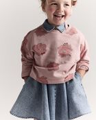 Toddler Girl Avenue Twirl&trade; Dress in Denim - Blue, image 6 of 8 slides