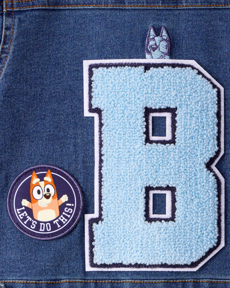 Baby Girl 2-Piece Bluey Denim Jacket & Skirt Set - Blue, image 7 of 11 slides