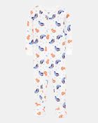 Baby Bluey Snug Fit Cotton Footie 1-Piece Pajamas, image 1 of 3 slides