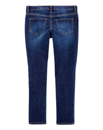 Kid Dark Wash Plus-Fit Skinny-Leg Jeans, 