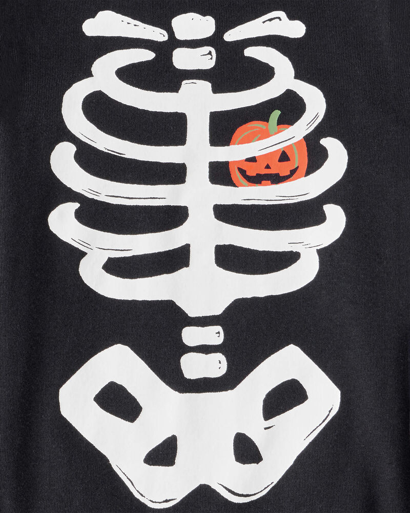 Toddler 2-Piece Glow Halloween Skeleton 100% Snug Fit Cotton Pajamas - Black, image 4 of 5 slides