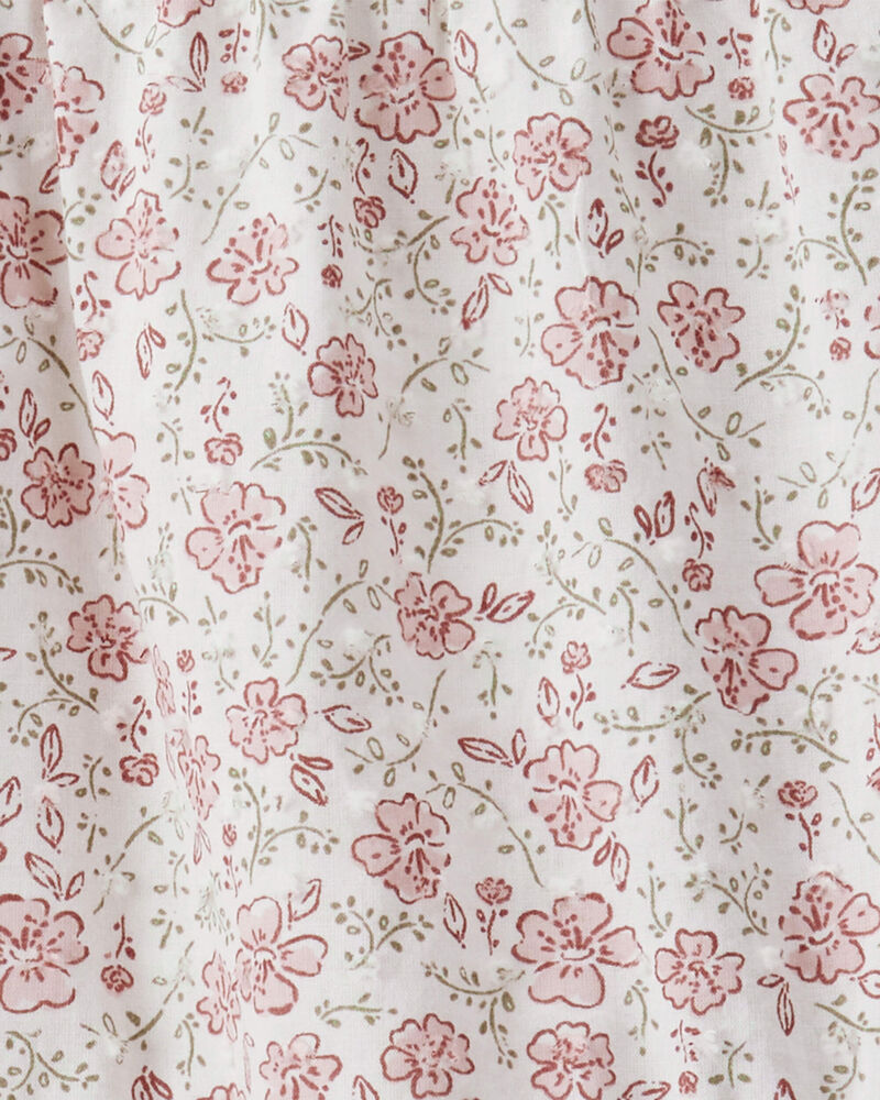 Toddler Girl Organic Cotton Dress in Prairie Blossom Print, image 4 of 5 slides