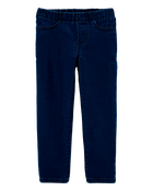 Toddler Dark Wash Elastic-Waist Jeggings, image 1 of 4 slides