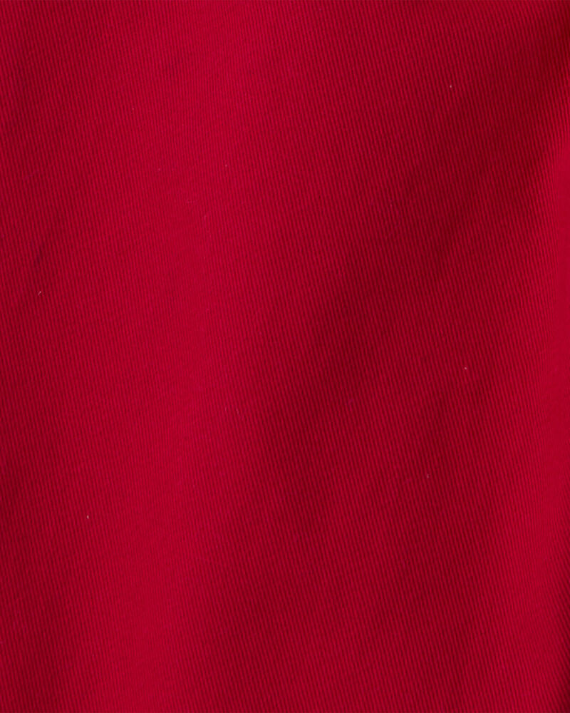 Baby Boy 3-Piece Holiday Print Cotton Long-Sleeve Shirt & Suspender Pant Set - Red/White, image 5 of 6 slides