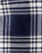 Baby Boy Organic Cotton Button-Front Flannel Shirt, image 3 of 4 slides