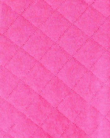 Baby Girl 3-Piece Bow Print Bodysuit, Vest & Pant Set - Pink, 