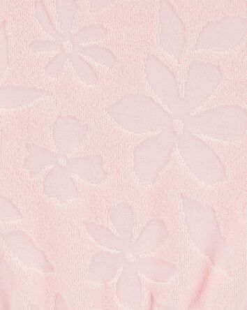 Toddler Floral Terry Cloth Swimsuit Cover-up Romper - Pink, 