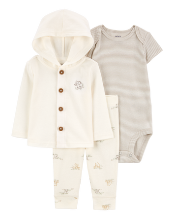 Baby 3-Piece Elephant Little Jacket Set, 