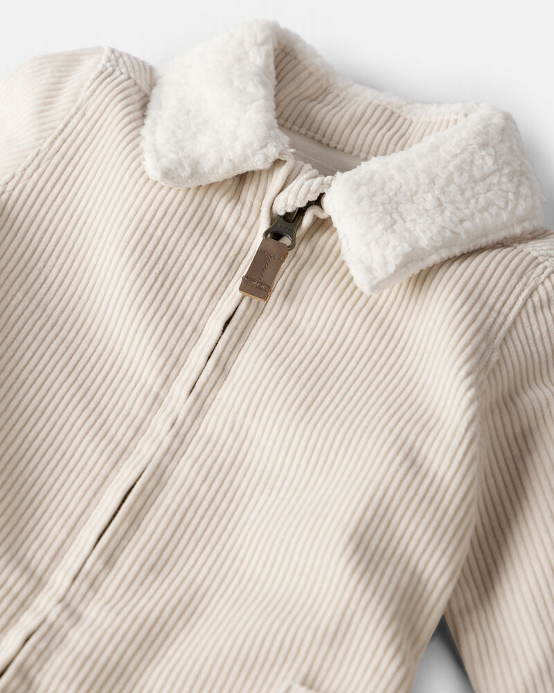 Baby Organic Cotton Corduroy Romper, image 4 of 6 slides