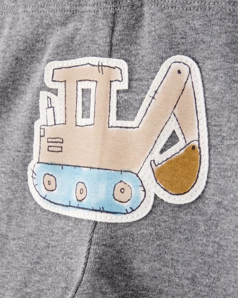 Baby Boy 3-Piece Construction Little Character Set&reg; - White/Tan/Grey, image 2 of 5 slides