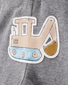 Baby Boy 3-Piece Construction Little Character Set&reg; - White/Tan/Grey, image 2 of 5 slides