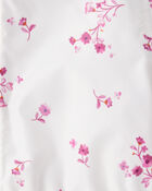 Toddler Girl Floral Long-Sleeve Midweight Anorak Jacket - White, image 3 of 3 slides