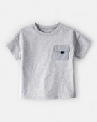 Toddler Boy Short-Sleeve Pocket Tee - Grey, image 1 of 5 slides