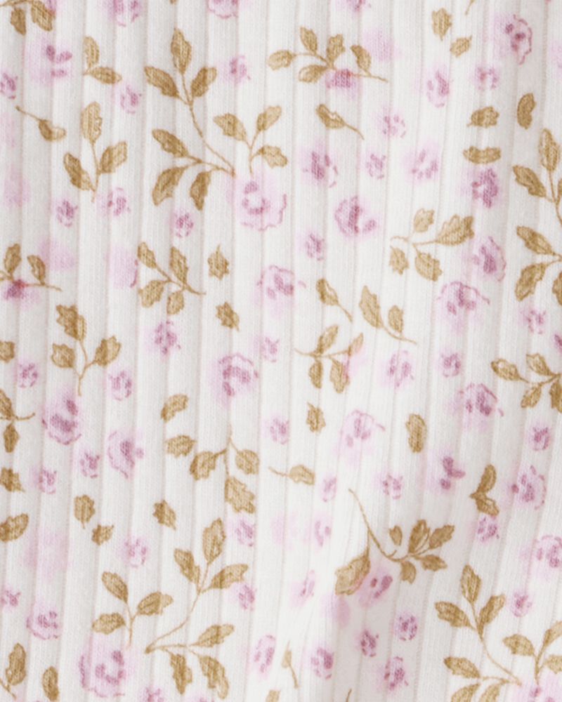 Baby Girl 2-Pack Organic Cotton Rib Leggings, image 5 of 6 slides