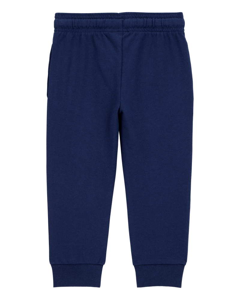 Baby 2-Pack Pull-On Drawstring Joggers - Grey/Navy, image 6 of 11 slides