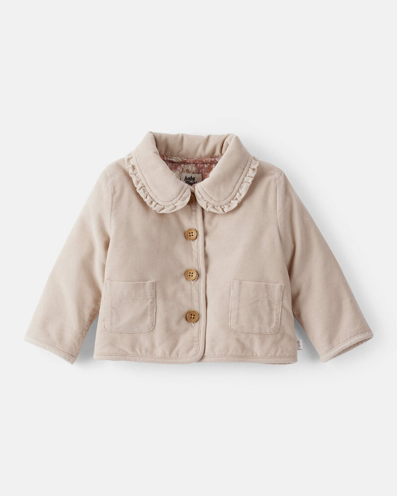 Baby Girl Corduroy Fashion Jacket - Brown, image 1 of 4 slides