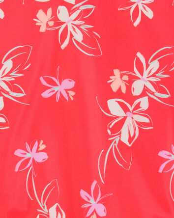 Girls 2-Piece Floral Rashguard Set, 