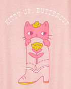 Toddler Kitty Up Buttercup Short-Sleeve Graphic Tee - Pink, image 2 of 3 slides