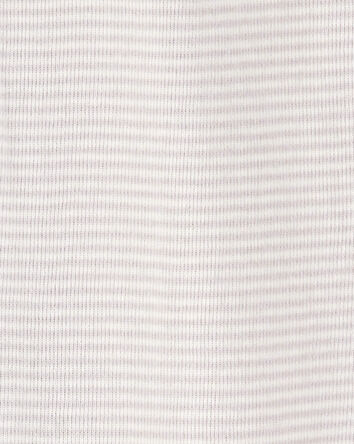 Baby 2-Pack Striped Elephant 2-Way Zip Cotton Sleep & Play Pajamas - Grey, 