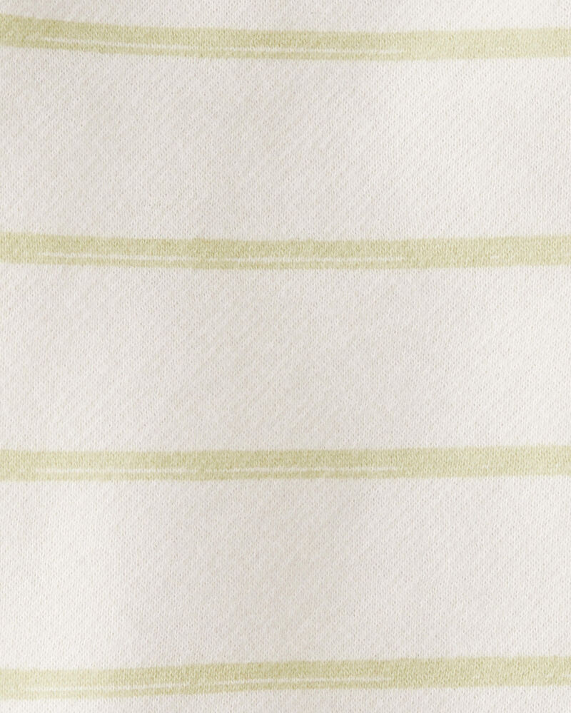 Baby Boy 2-Piece DayDream Fleece Pullover Sweatshirt & Pull-On Pants Set - Ivory/Green, image 4 of 7 slides