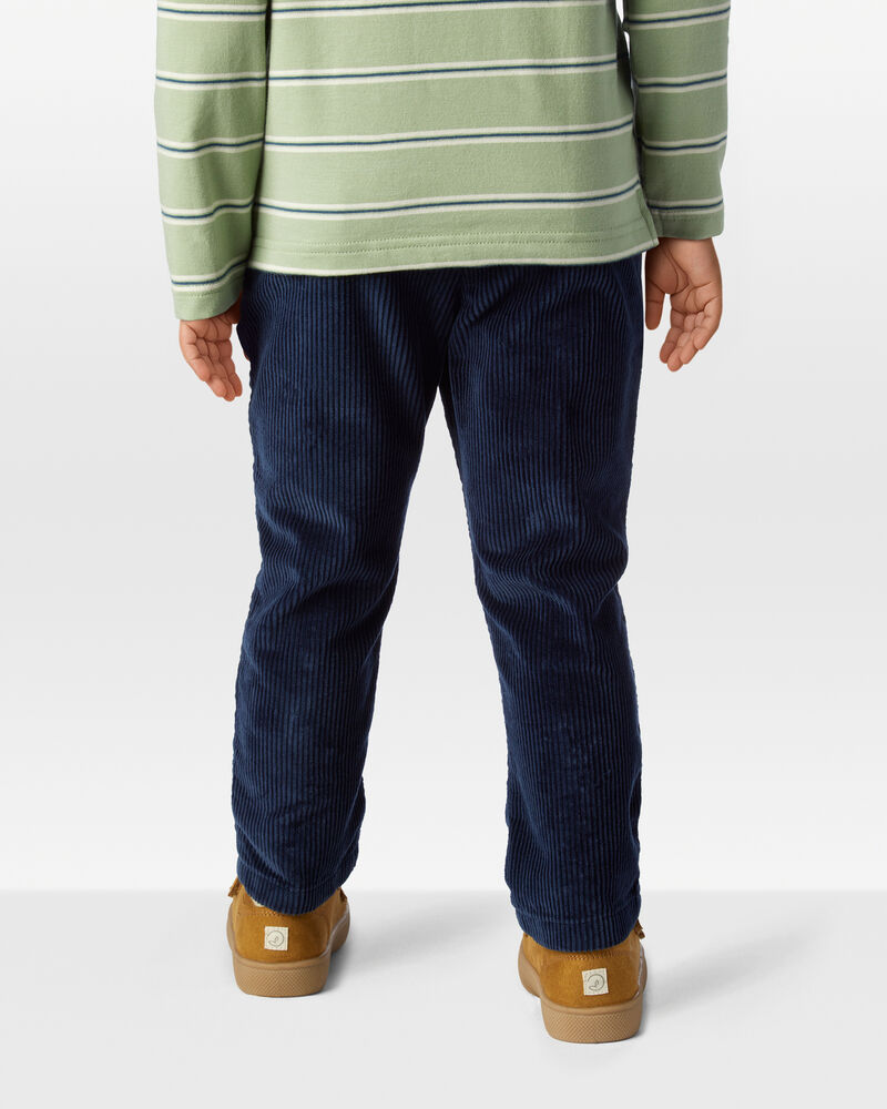 Toddler Organic Cotton Corduroy Drawstring Pants, image 4 of 7 slides