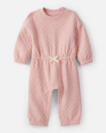Baby Girl Long-Sleeve Jumpsuit - Pink, 