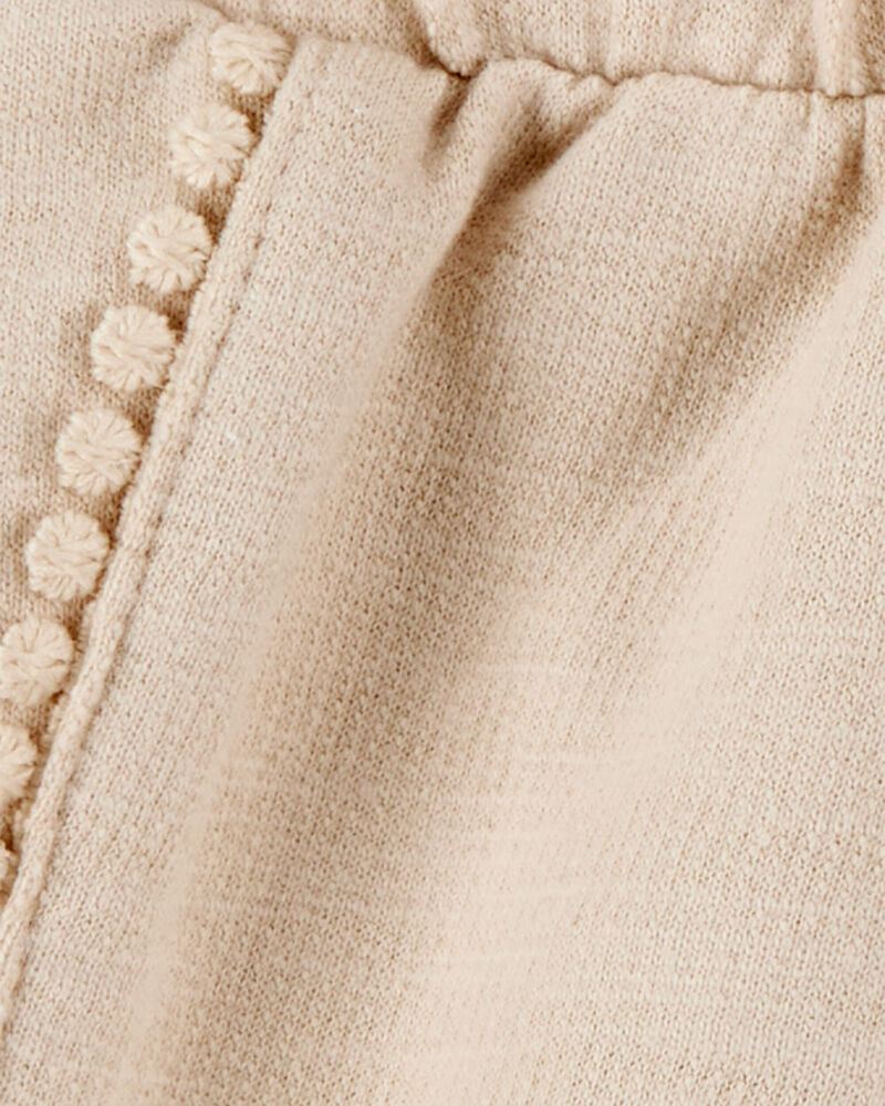 Toddler 2-Piece Seashell Ribbed Tank Top & Pom Pom Dolphin Shorts Set - Ivory/Tan

, image 8 of 10 slides