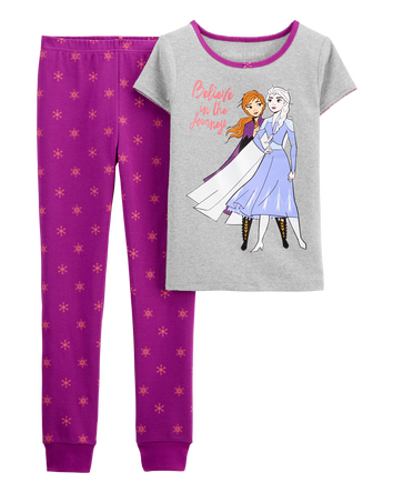 Kid 2-Piece Frozen 100% Snug Fit Cotton Pajamas, 