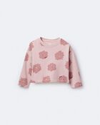 Toddler Girl Squish Long-Sleeve Pullover - Light Pink, image 2 of 7 slides