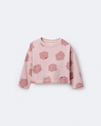 Toddler Girl Squish Long-Sleeve Pullover - Light Pink, 