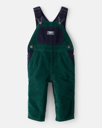 Baby Boy Corduroy Overalls - Green, 
