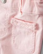 Baby Girl Cotton Flare Pants - Pink, image 3 of 5 slides