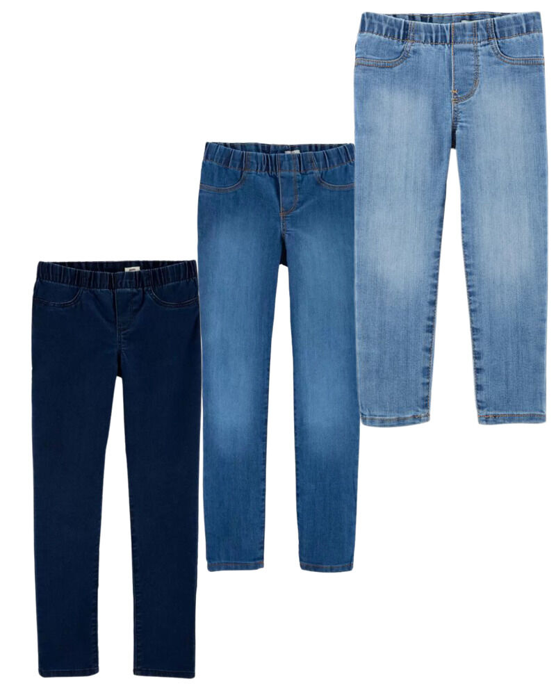 Kid 3-Pack Multi-Wash Skinny-Leg Jeggings Set, image 1 of 1 slides