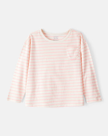 Toddler Girl Striped Long-Sleeve Top - Pink, 