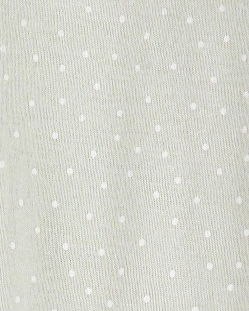 Baby Girl 2-Pack 2-Way Zip Cotton Sleep & Play Pajamas - Pink/Green, image 2 of 4 slides