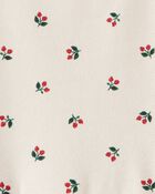 Toddler Girl DayDream Fleece Holly Knit Dress - Cream, image 3 of 4 slides