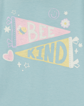 Toddler Bee Kind Short-Sleeve Graphic Tee-Green, 