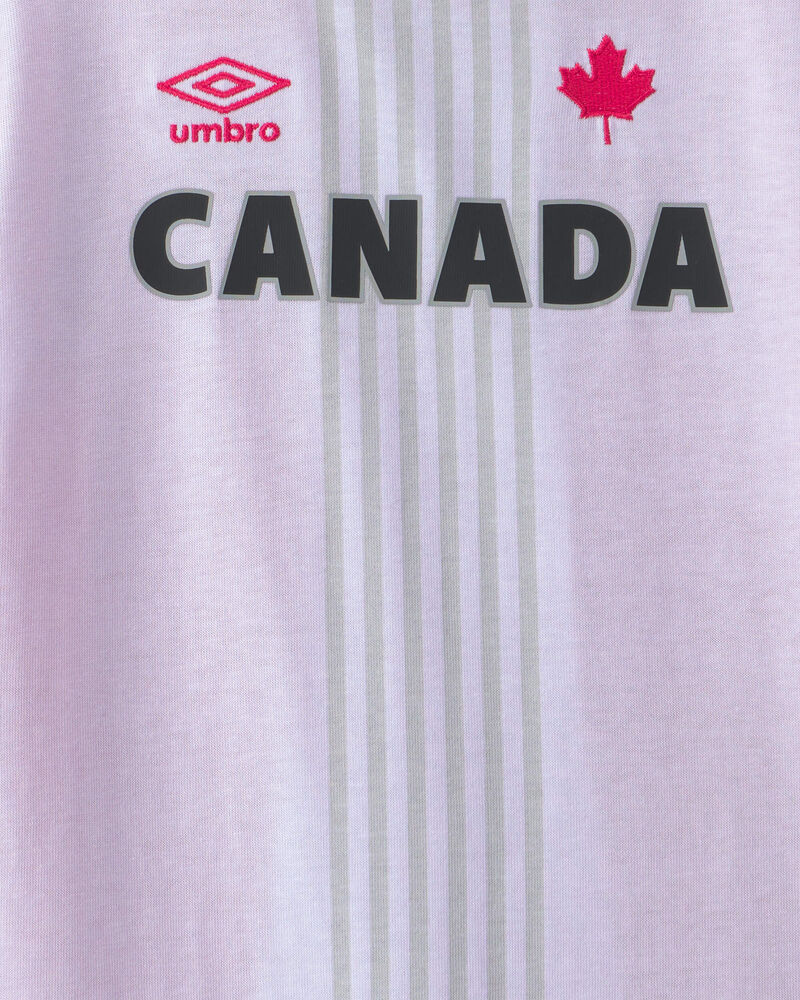Baby Umbro Canada Soccer Romper - Red/White, image 3 of 3 slides