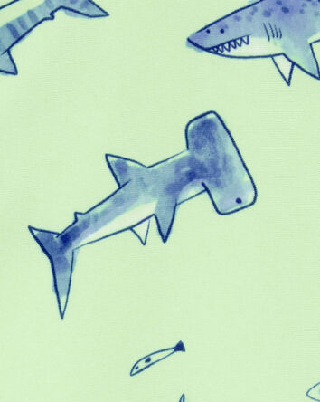 Baby Boy Shark Rashguard - Green, 