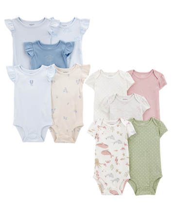 Baby 10-Pack Short-Sleeve Bodysuits, 