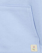 Baby 2-Piece French Terry Hoodie & Joggers Set - Blue, image 3 of 6 slides